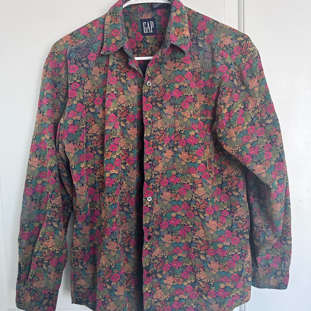 GAP Floral Button-Up Shirt